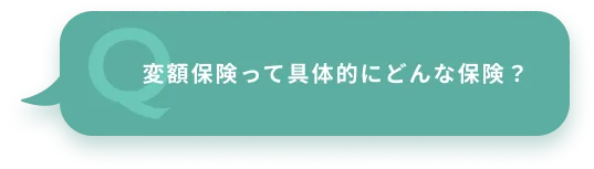 変額保険って具体的にどんな保険？